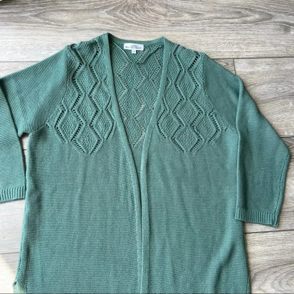 Northern Reflections Lightweight Aran Knit Open Front Cardigan - Picture 6 of 16